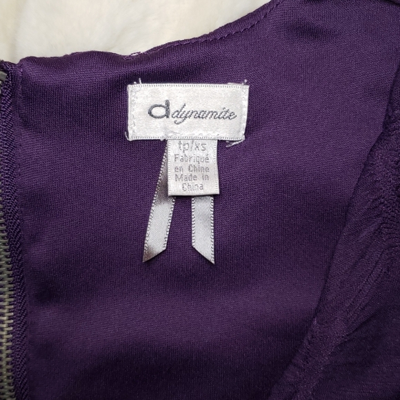 Dynamite Purple Bodycon Dress - Picture 3 of 4